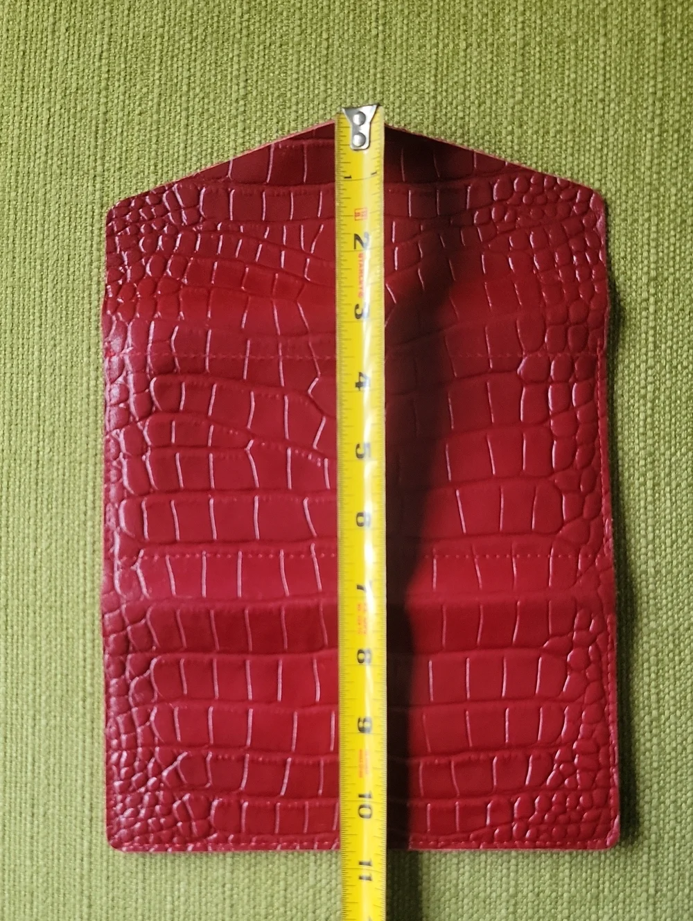 Giorgio Ferretti Red Croc-Embossed Leather Long Wallet - Women Accessories